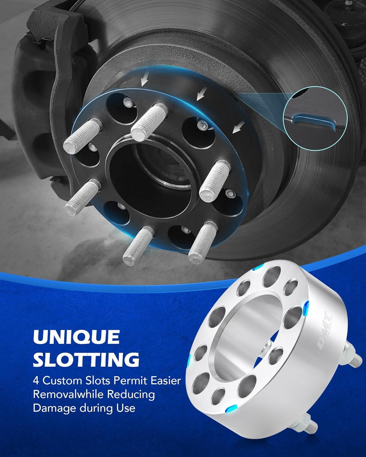 imageOrion Motor Tech 5x475 Wheel Spacers 2 Inch Wheel Spacers with M12x15 Studs Compatible with Chevy Camaro GMC Jimmy Sonoma Buick Cadillac Oldsmobile Pontiac 871mm Center Bore Spacers Set of 4