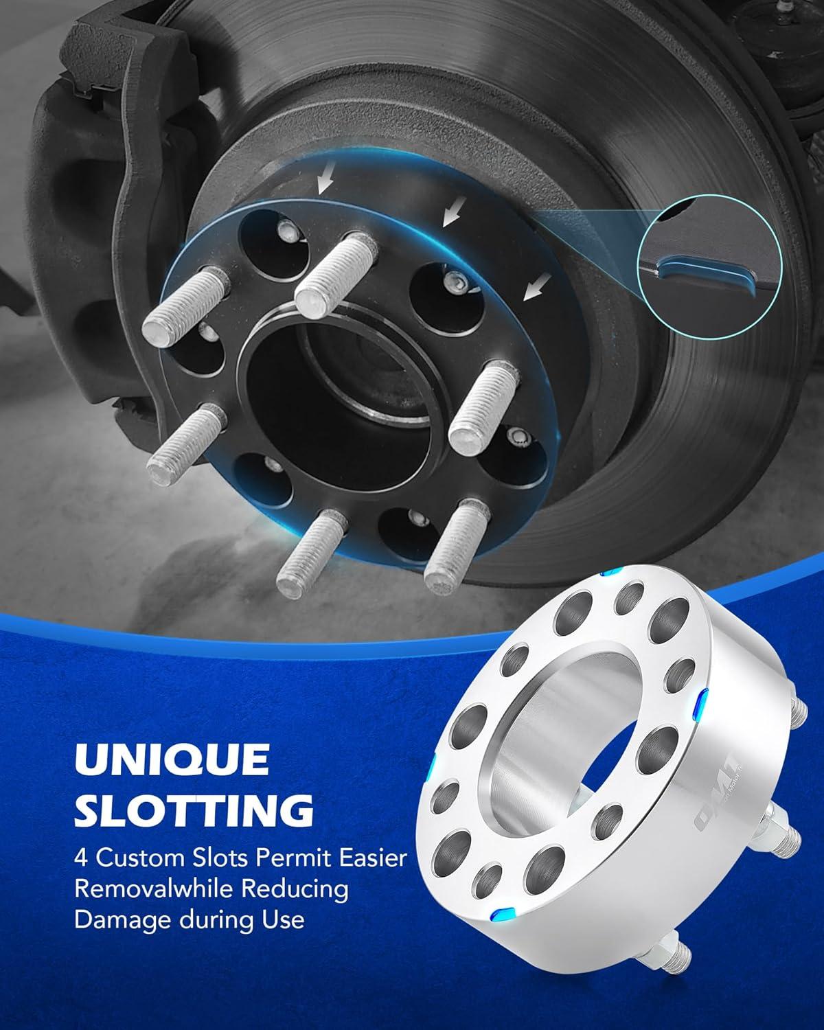 imageOrion Motor Tech 6x135 Wheel Spacers with 14x20 Studs Compatible with 20042014 Ford F150 Unfit 0408 XLXTL 20032018 Ford Expedition 20032014 Lincoln Navigator 4pcs
