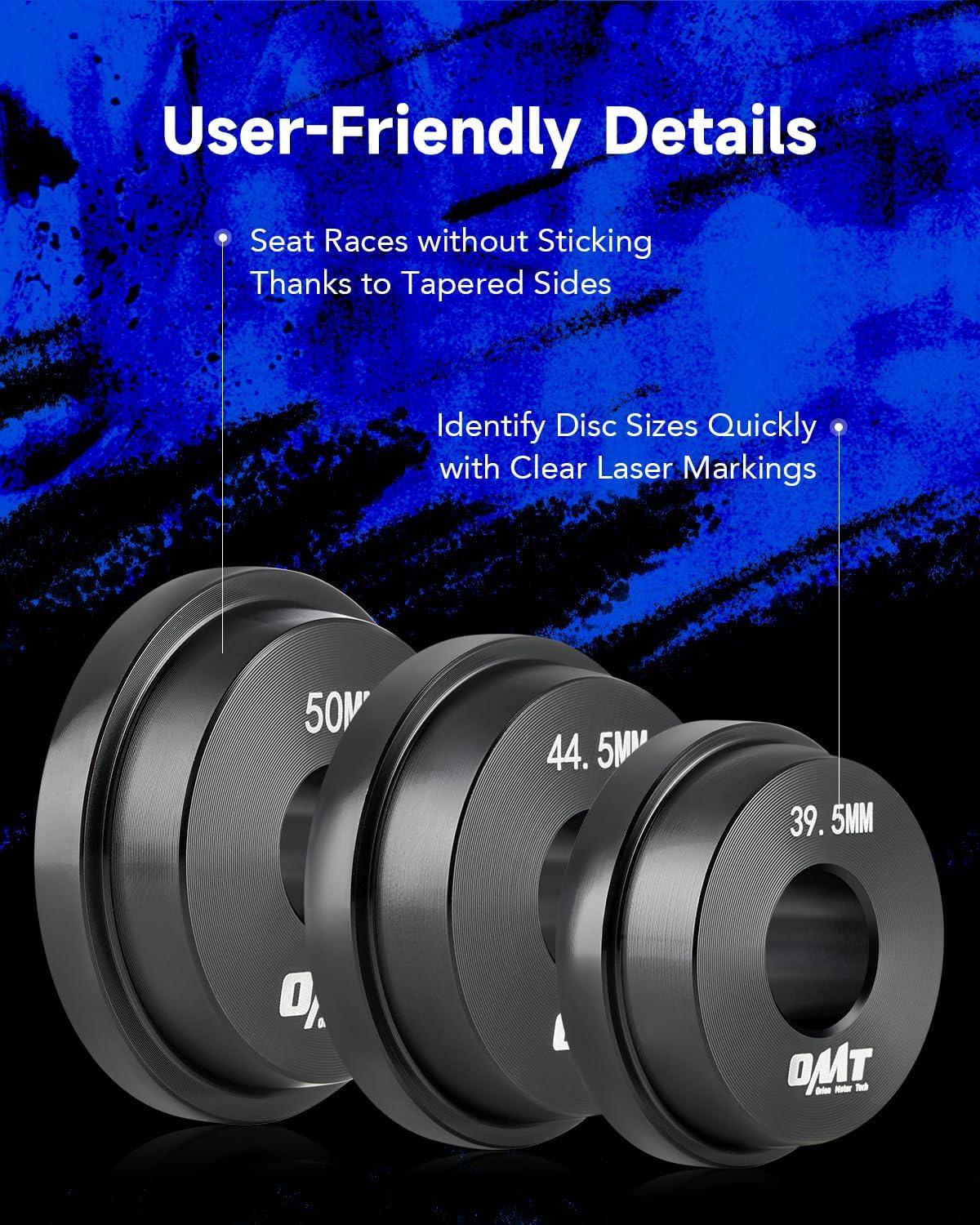 imageOrion Motor Tech Bearing Press Kit 10pc Bearing Race and Seal Driver Set with Seal Driver and 9 Bearing Adapters Seal Installer Bearing Driver Kit for Bearing Installation with Blue Case