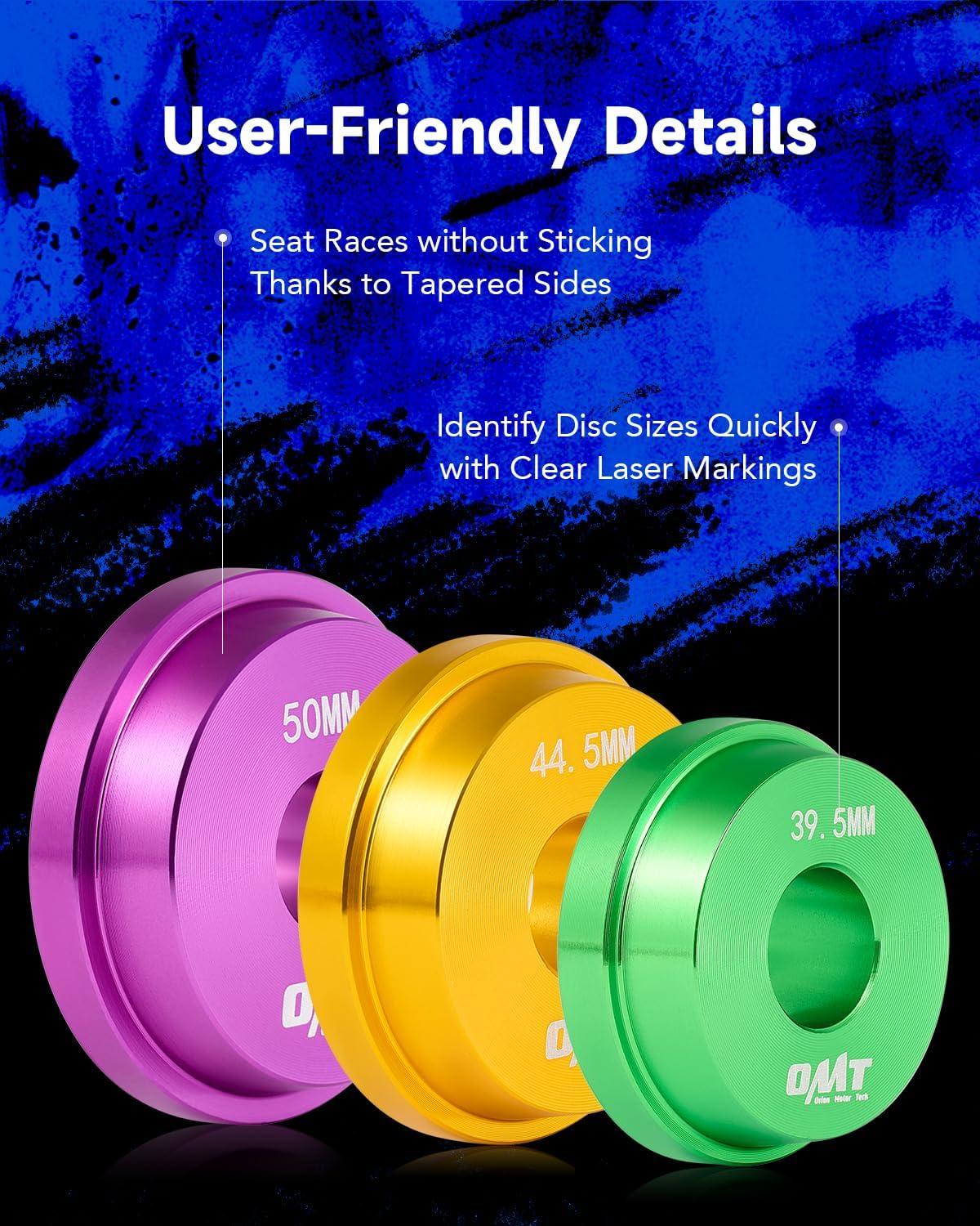 imageOrion Motor Tech Bearing Press Kit 10pc Bearing Race and Seal Driver Set with Seal Driver and 9 Bearing Adapters Seal Installer Bearing Driver Kit for Bearing Installation