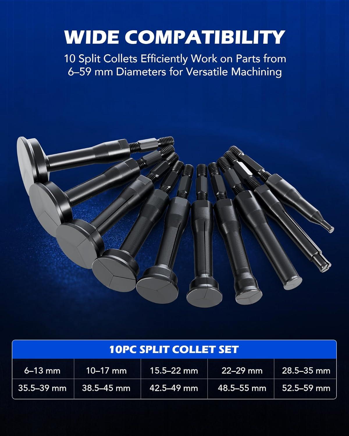 imageOrion Motor Tech Blind Hole Collet Bearing Race and Seal Puller Extractor Kit Slide Hammer Pilot Insert Inner Internal Bearing Removal Tool Set 16PCSred
