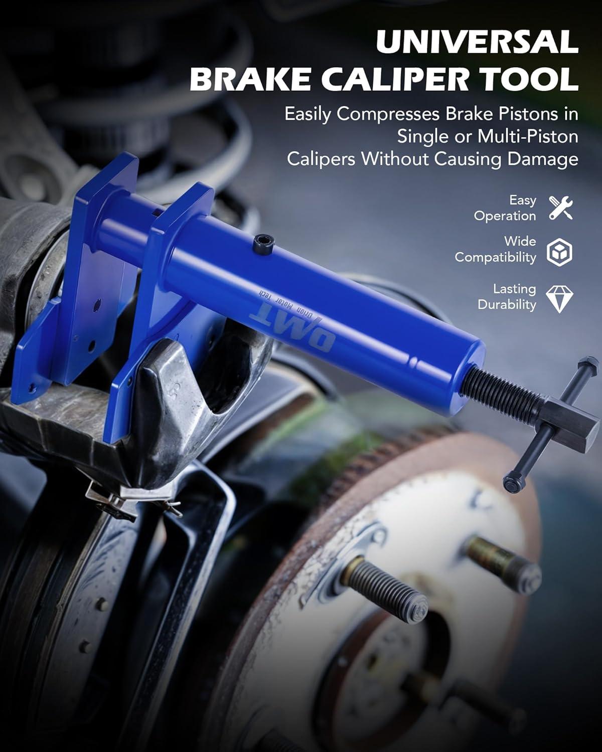 imageOrion Motor Tech Caliper Piston Compressor Tool Universal Brake Caliper Tool for Multi Piston Brake Pad Spreader Heavy Duty Brake Caliper Spreader Tool with Magnetic Expansion Plates ampamp Hanger Hooks