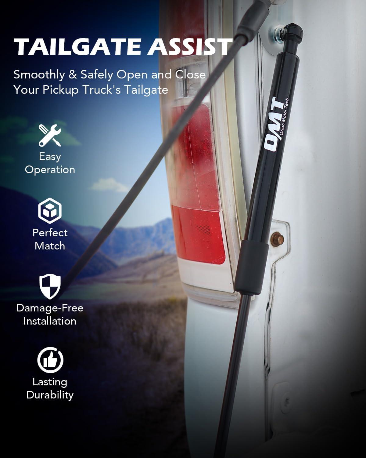 imageOrion Motor Tech Compatible with 0719 Silverado Sierra Pickup Tailgate Assist Truck Tail Gate Lift Assist Tailgate Shock Compatible with 20072019 Chevy Silverado GMC Sierra 1500 2500 3500 HDSilver