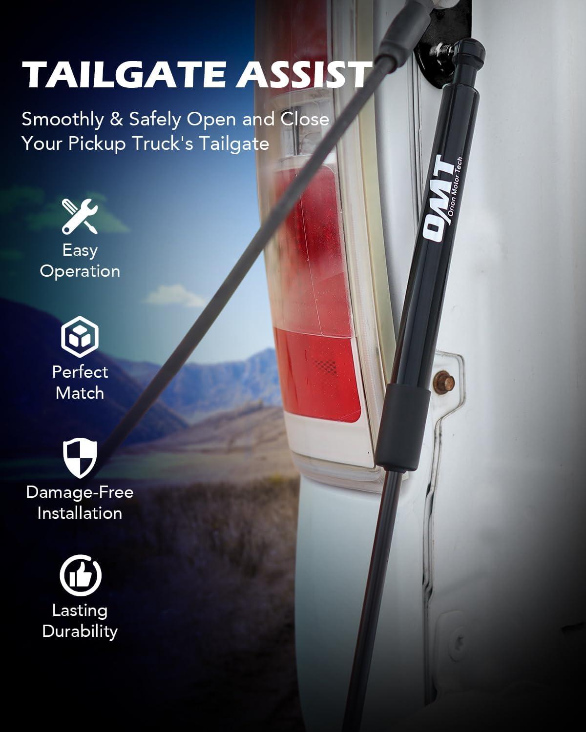 imageOrion Motor Tech Compatible with 1525 F150 Tailgate Assist Truck Tailgate Shock Compatible with 2015 2016 2017 2018 2019 2020 2021 2022 2023 2024 2025 Ford F150 XL XLT Platinum Raptor King RanchBlack