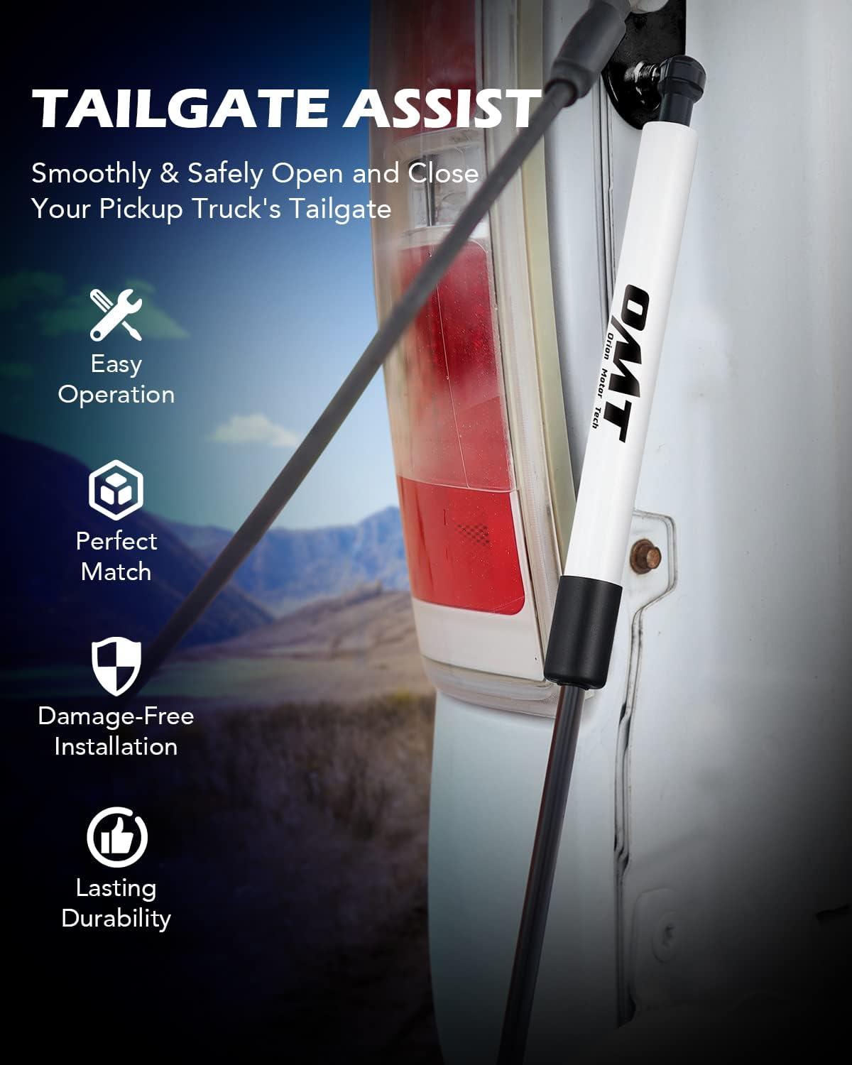 imageOrion Motor Tech Compatible with 1525 F150 Tailgate Assist Truck Tailgate Shock Compatible with 2015 2016 2017 2018 2019 2020 2021 2022 2023 2024 2025 Ford F150 XL XLT Platinum Raptor King RanchWhite