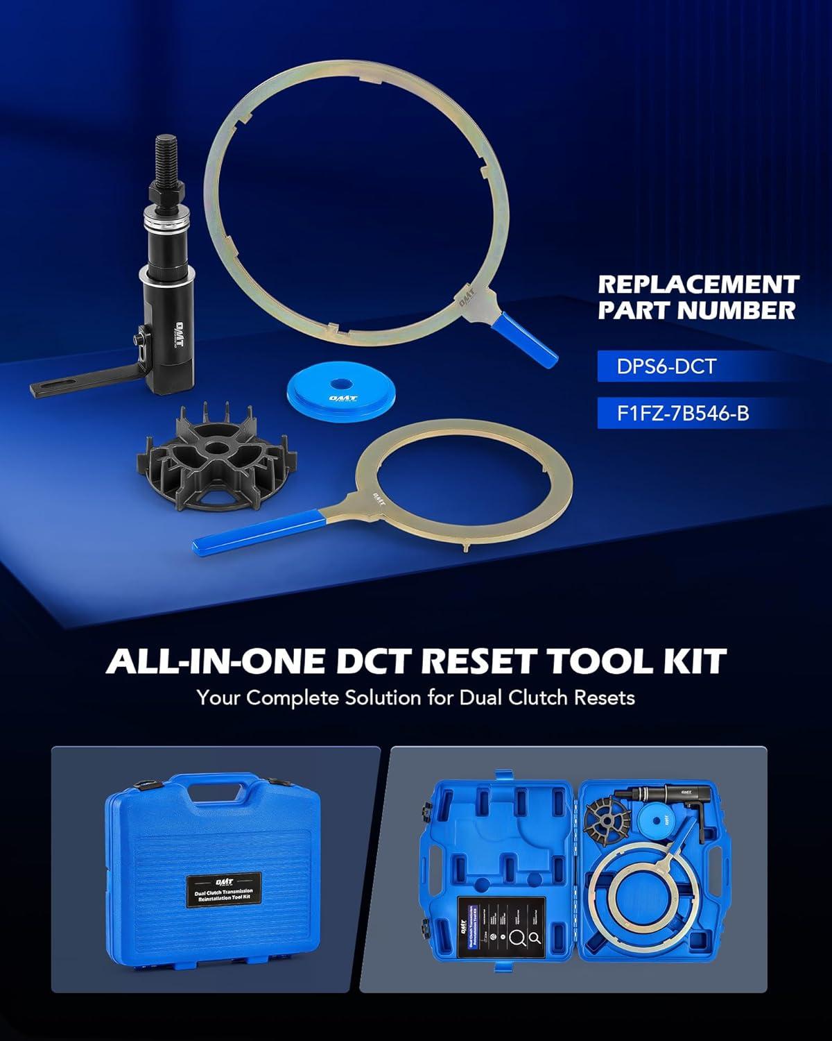 imageOrion Motor Tech Dual Clutch Transmission Remover Installer Tool Kit Compatible with Ford DPS6 DCT 30pc Heavy Dual Clutch Transmission Reinstall Reset Tool All in One Clutch Tool KitRemover