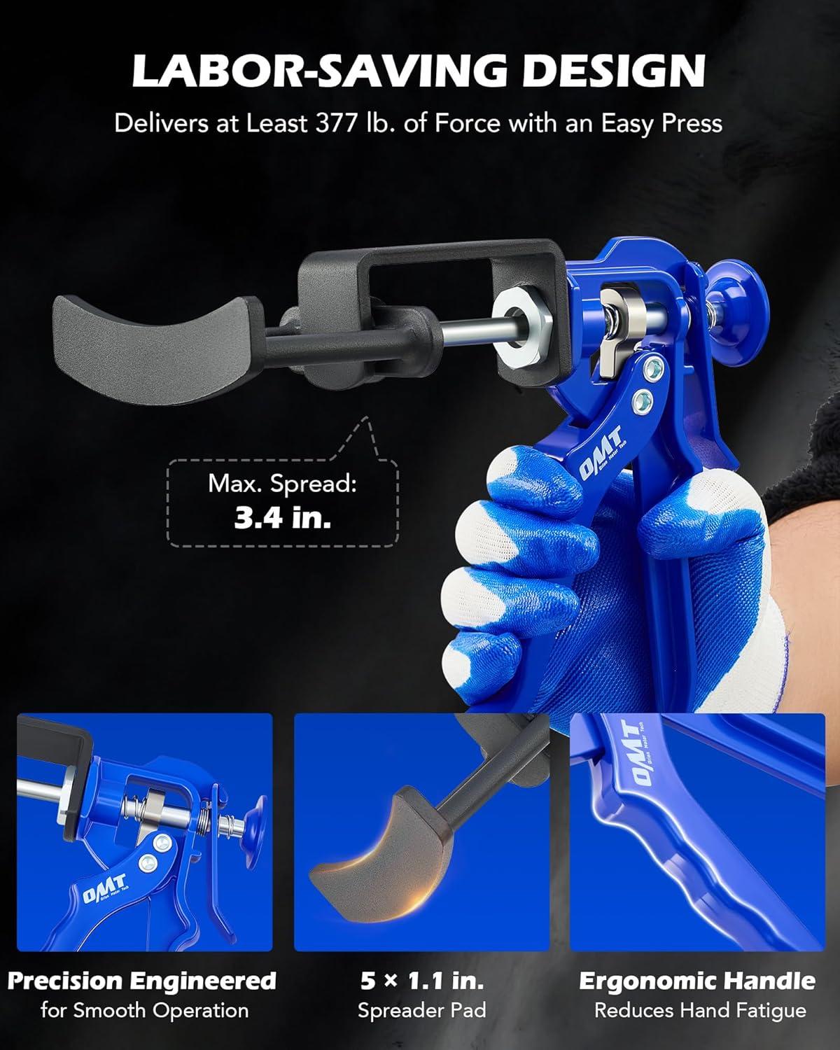 imageOrion Motor Tech Dual Piston Brake Caliper Compressor Heavy Duty Brake Caliper Compression Tool for Brake Pad Replacement Disc Brake Caliper Piston Compressor Tool for Most Cars ampamp Trucks