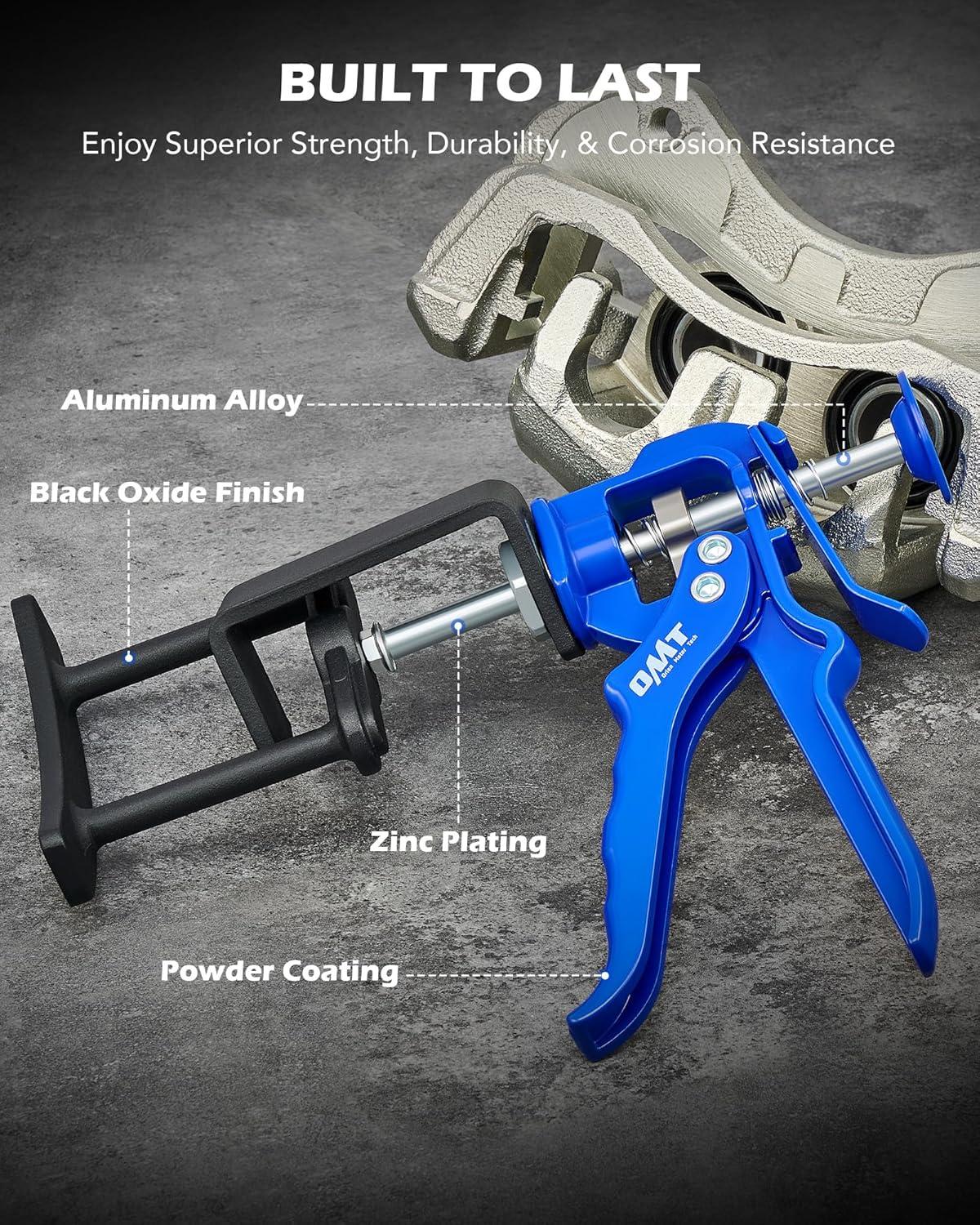 imageOrion Motor Tech Dual Piston Brake Caliper Compressor Heavy Duty Brake Caliper Compression Tool for Brake Pad Replacement Disc Brake Caliper Piston Compressor Tool for Most Cars ampamp Trucks