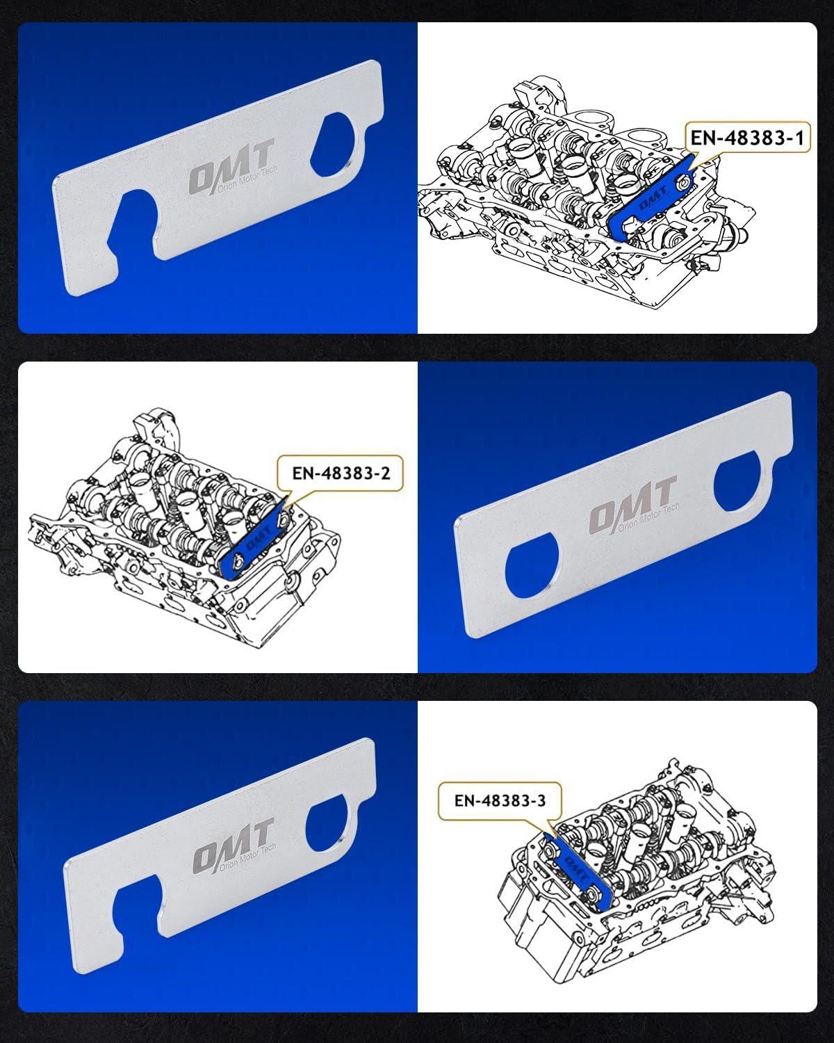 imageOrion Motor Tech EN 48383 Camshaft Retaining Tool EN 46105 Compatible with Cadillac Buick Chevrolet Vauxhall Saab Pontiac Equinox Holden Saturn Cam Alignment Holding Kit for V6 28L 30L 36L Engines