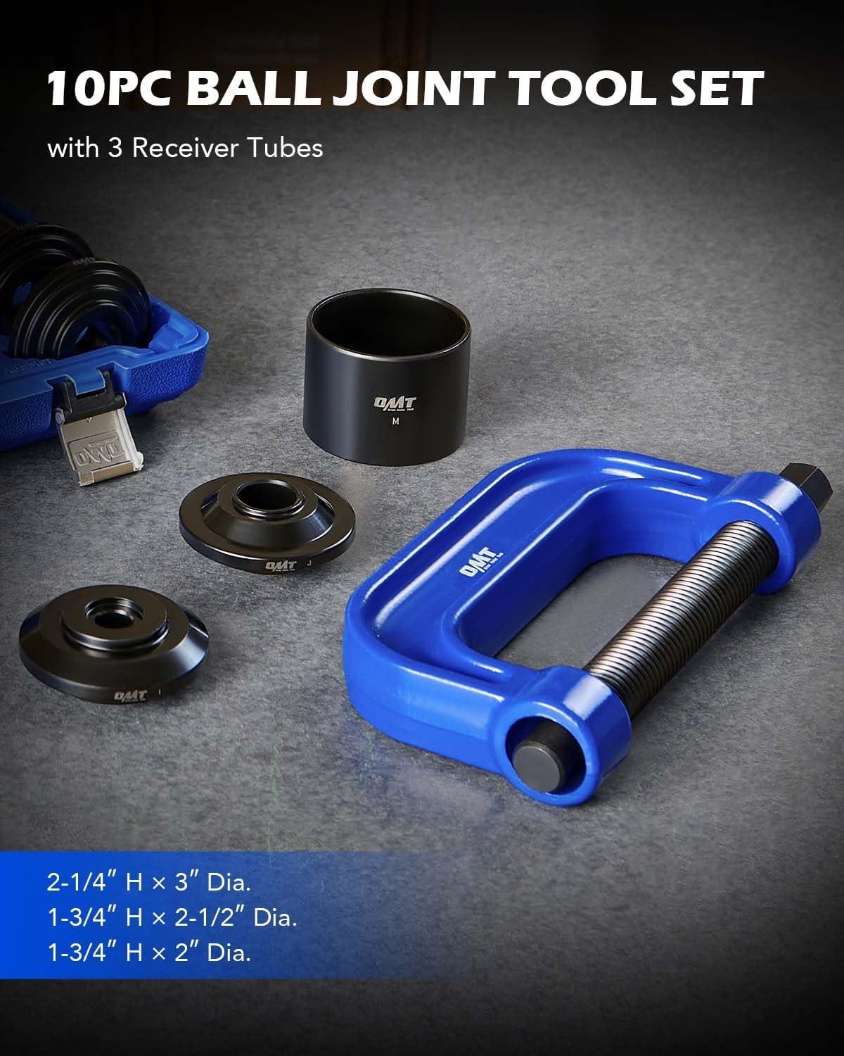 imageOrion Motor Tech Heavy Duty Ball Joint Press ampamp U Joint Removal Tool Kit with 4wd Adapters for Most 2WD and 4WD Cars and Light Trucks BKblue Cframe