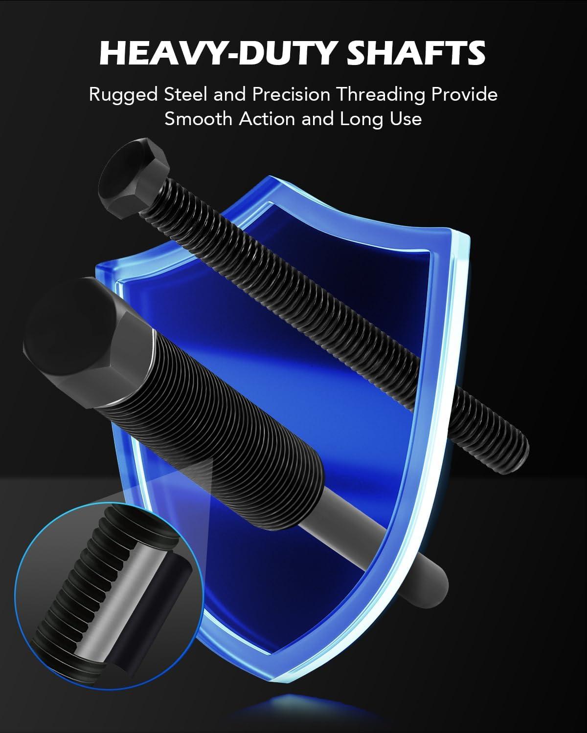 imageOrion Motor Tech Power Steering Pump Pulley PullerInstaller Tool Set Pump Pulley Remover Installer Tools Compatible with Ford GM and Chrysler VehiclesBlue