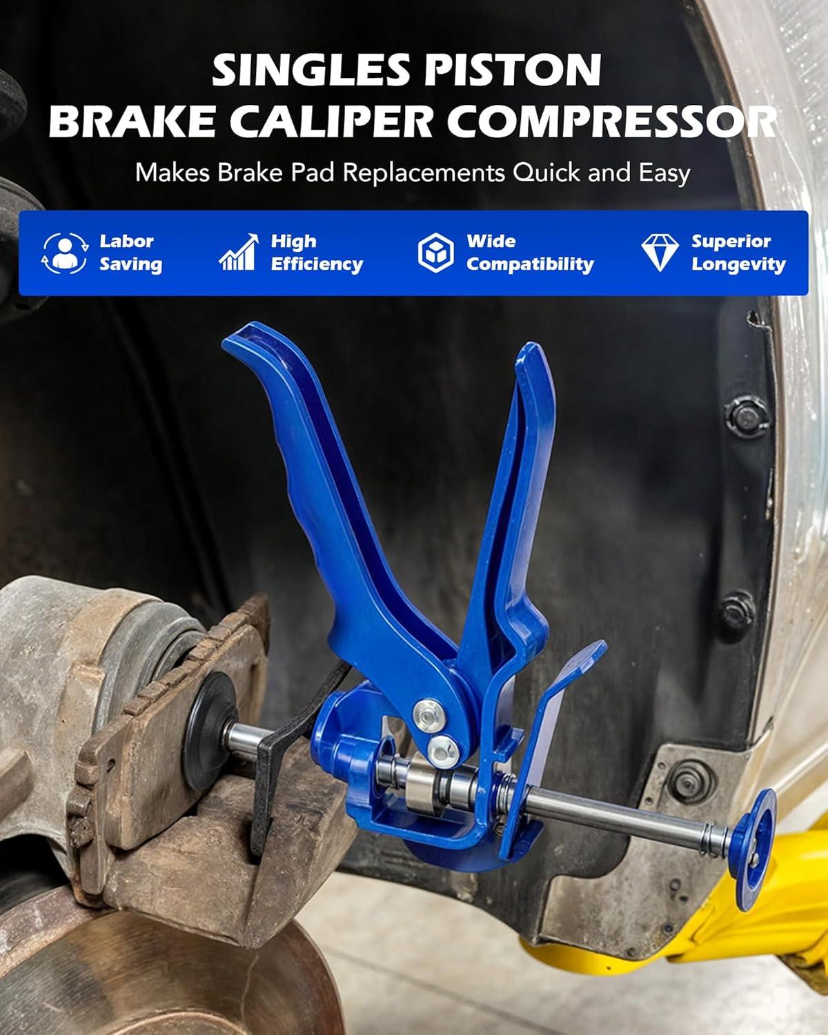 imageOrion Motor Tech Speedy Brake Caliper Compression Tool Heavy Duty Caliper Piston Compressor Tool for Brake Pad Replacement Disc Brake Caliper Tool for Single Piston Dual Piston on Most Cars ampamp Trucks