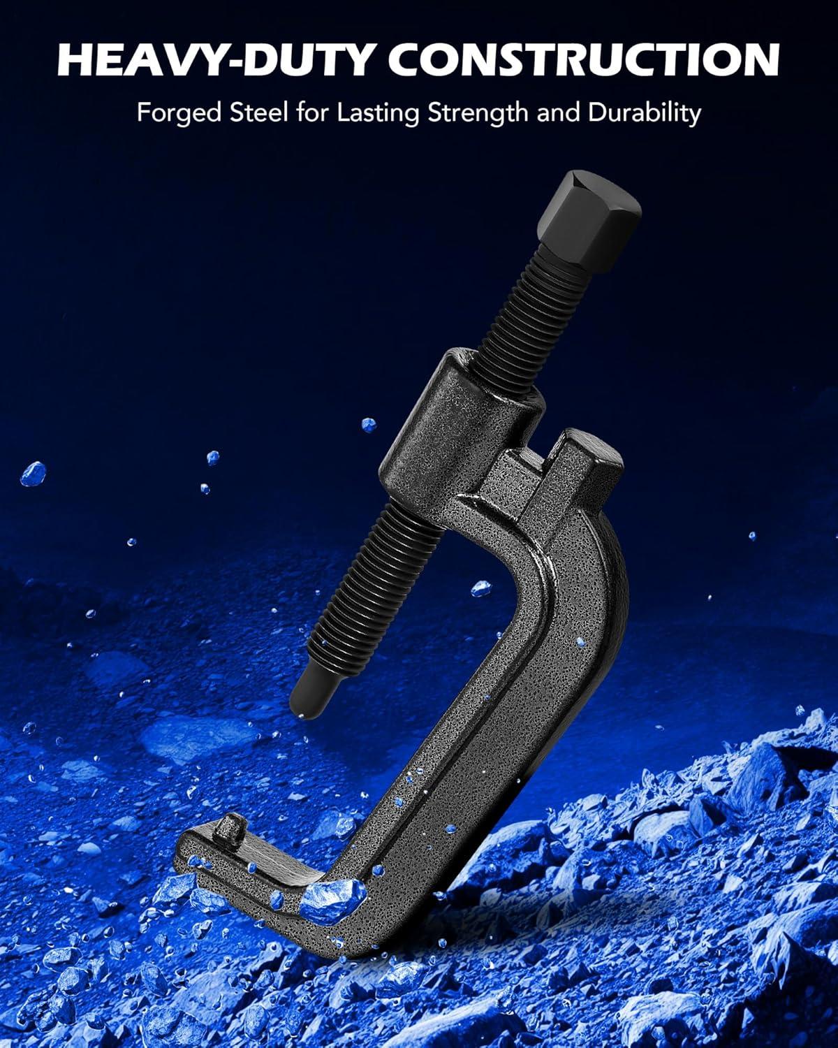 imageOrion Motor Tech Torsion Bar Unloading Tool Heavy Duty Torsion Key Tool with C Frame and 09quot Dia Threaded Rod Torsion Bar Tool Compatible with Chevy Silverado GMC Dodge Cadillac More