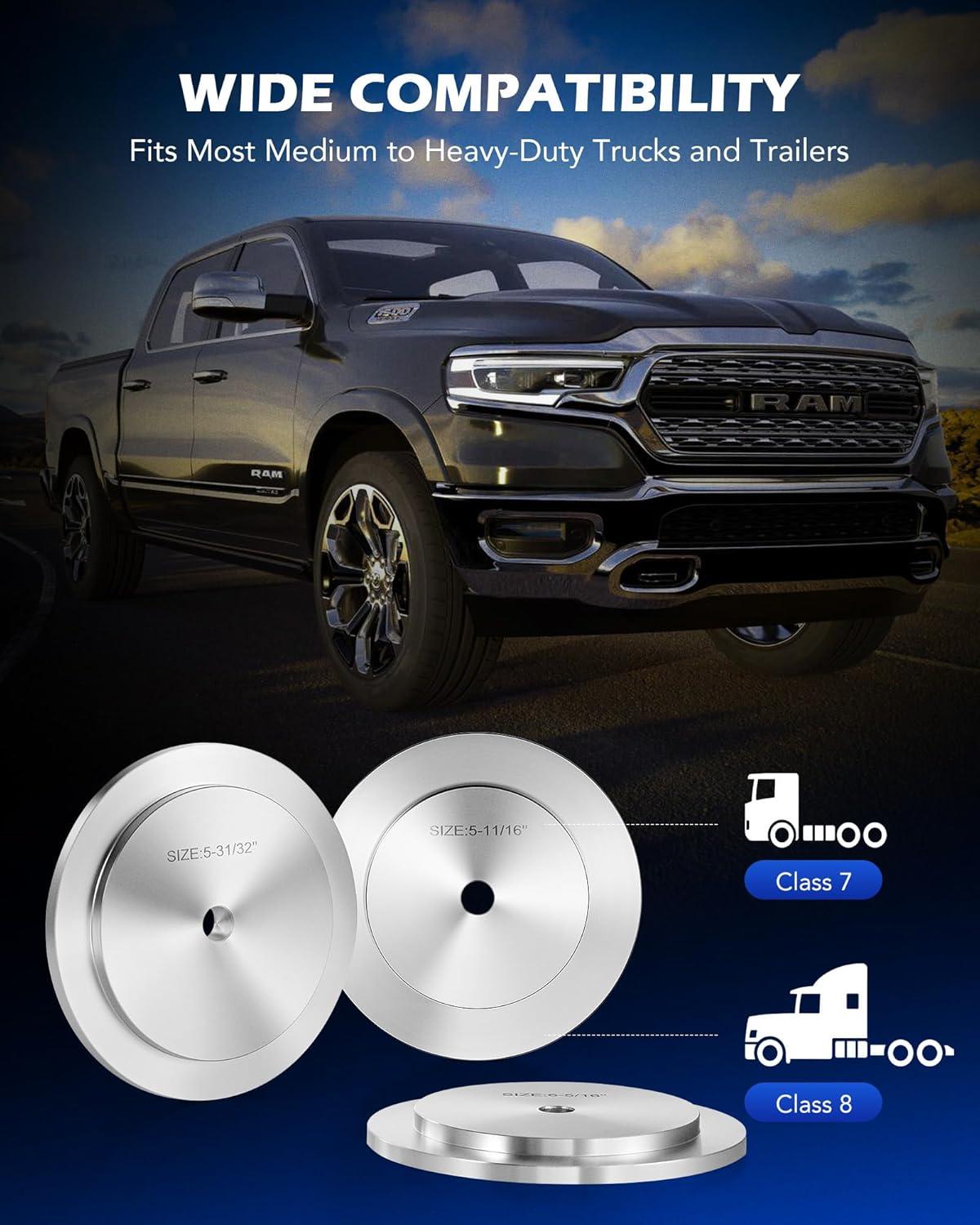 imageOrion Motor Tech Truck Hub Seal Installer Kit Heavy Duty Seal Drivers Compatible with Class 7 8 Trucks Set of 5silver