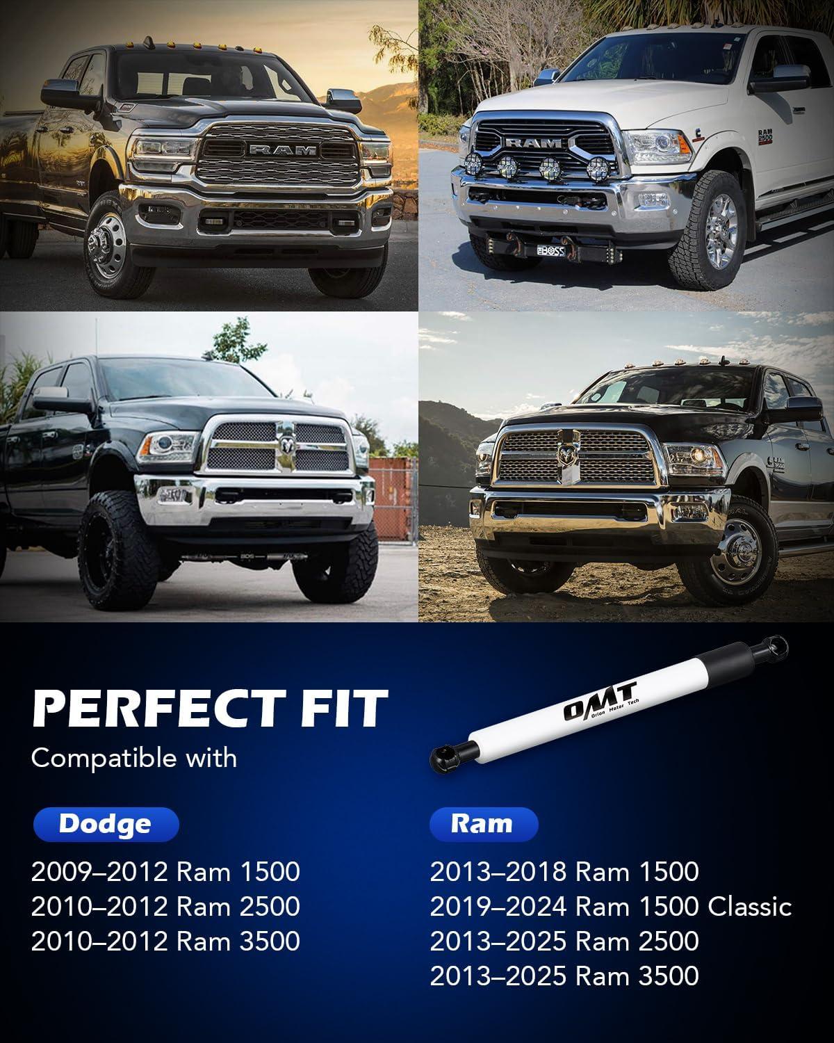 imageOrion Motor Tech Truck Tailgate Assist Compatible with 20092025 Dodge Ram 1500 2500 3500 Pickup Tailgate Lift Assist Kit 2009 2010 2011 2012 2013 2014 2015 2016 2017 2018 2019 20202025 Dodge RamWhite