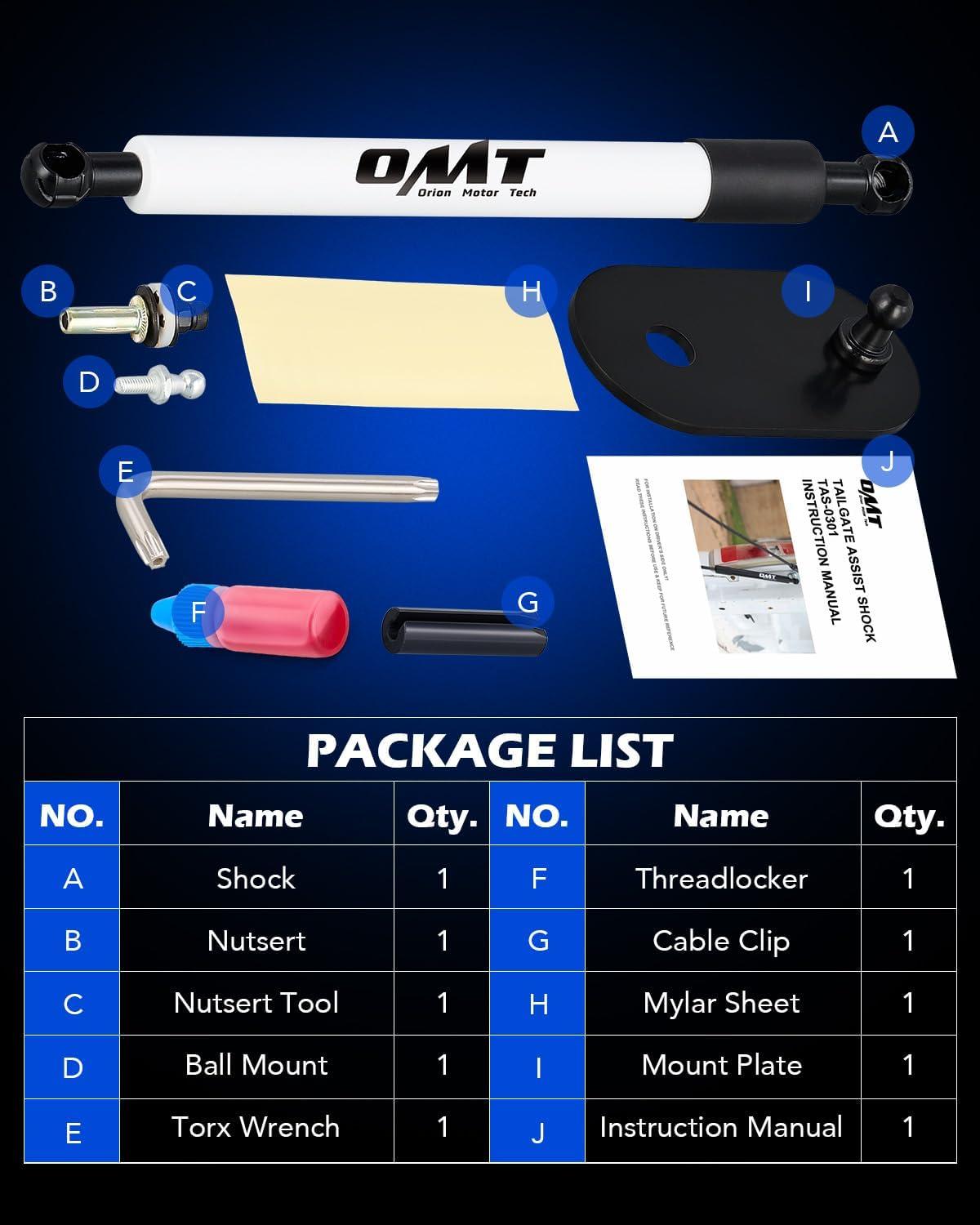 imageOrion Motor Tech Truck Tailgate Assist Compatible with 20092025 Dodge Ram 1500 2500 3500 Pickup Tailgate Lift Assist Kit 2009 2010 2011 2012 2013 2014 2015 2016 2017 2018 2019 20202025 Dodge RamWhite