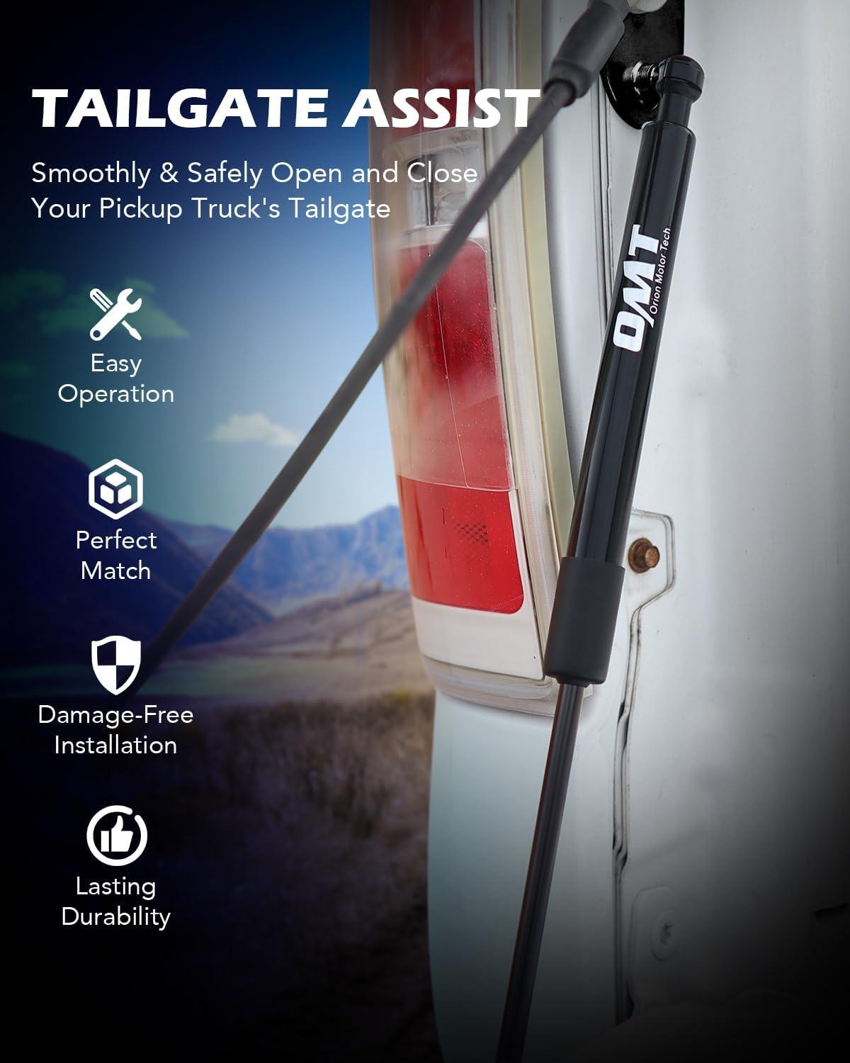 imageOrion Motor Tech Truck Tailgate Assist Pickup Tailgate Lift Assist Kit Compatible with 1997 1998 1999 2000 2001 2002 2003 Ford F150 1999 to 2016 F250 F350 Super Duty ampamp 2010 to 2016 F450 Super DutyOMT43207
