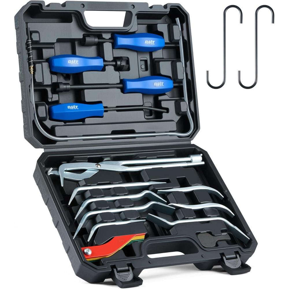 imageOrion Motor Tech 17pc Drum Brake Tool Kit Drum Brake Adjustment Tool with Brake Spring Compressors Remover Installer Pliers Adjusting Spoons ampamp Case Compatible with Chevrolet Toyota Volkswagen Mazda