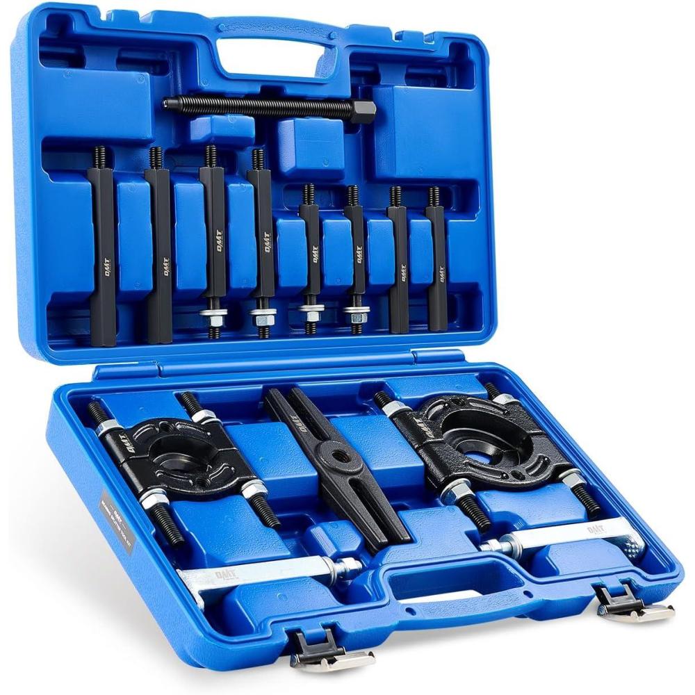 imageOrion Motor Tech Bearing Puller Set 5 Ton Capacity Bearing Separator Pinion Wheel Bearing Removal Kit with 2quot and 3quot Jaws Wheel Hub Axle Puller Set Heavy Duty Bearing Splitter Tool Kitblack bearing separator