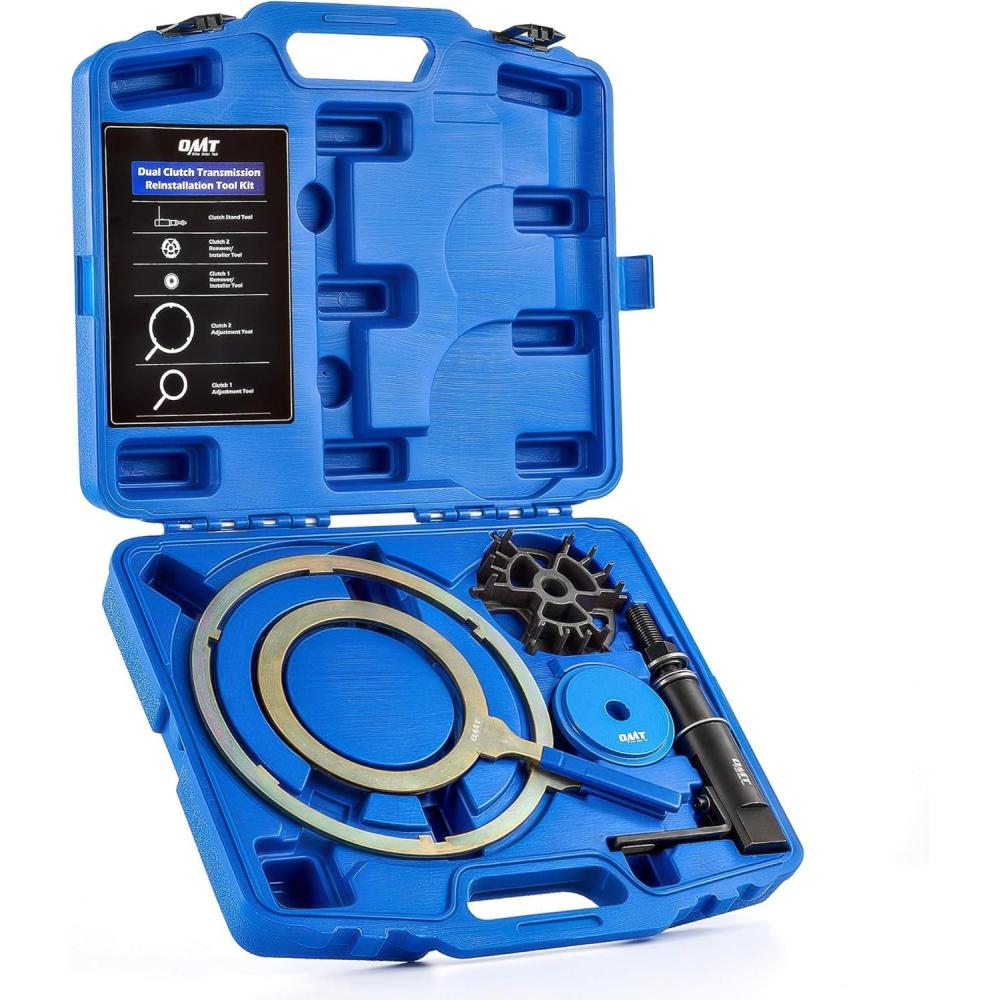 imageOrion Motor Tech Dual Clutch Transmission Remover Installer Tool Kit Compatible with Ford DPS6 DCT 30pc Heavy Dual Clutch Transmission Reinstall Reset Tool All in One Clutch Tool KitRemover