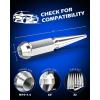 image14x15 Lug Nuts Black 32 Piece M14x15 Spike Lug Nuts Wheel Accessories Compatible with Chevy Ram Ford GMCSilver