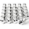 imageM14x15 Spline Lug Nuts with Cone Seat Chrome Plated Wheel Lug Nuts Compatible with Chevrolet Silverado Suburban 1500 Ford Expedition F150 Ram 1500ampamp More Set of 24Silver