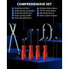 imageOrion Motor Tech 10pc Drum Brake Tool Kit Drum Brake Tool with Drum Brake Spring Tool Brake Spring Compressor Brake Spring Pliers Drum Brake Adjusting Tool Brake Spoon Set Brake Drum Tool Kit