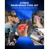 imageOrion Motor Tech 10pc Drum Brake Tool Kit Drum Brake Tool with Drum Brake Spring Tool Brake Spring Compressor Brake Spring Pliers Drum Brake Adjusting Tool Brake Spoon Set Brake Drum Tool Kit