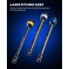 imageOrion Motor Tech 12 Inch Drive Torque Limiting Extension Bar 150 ftlb Black Chromoly Steel5 PCS