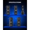 imageOrion Motor Tech 12quot Drive Lug Nut Socket Set Metric 17 19 21 mm ampamp SAE 1316 78 in Wheel Socket Set 5pc Impact Lug Nut Socket Set Thin Wall Lug Nut Sockets with Colored Protective CoversFlip  17 19 21 22 mm  34 1316 78 1516 in