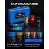 imageOrion Motor Tech 12quot Drive Lug Nut Socket Set Metric 17 19 21 mm ampamp SAE 1316 78 in Wheel Socket Set 5pc Impact Lug Nut Socket Set Thin Wall Lug Nut Sockets with Colored Protective Covers1316 in  78 in  17 mm  19 mm  21 mm