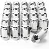 imageOrion Motor Tech 12quot20 Open End Lug Nuts 34quot 19mm Hex 084x09 in Chrome Plated Wheel Lug Nuts Compatible with Dodge Dakota Ramcharger Ford Bronco Explorer F150 Jeep Wrangler Set of 20Silver