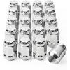 imageOrion Motor Tech 12quot20 Open End Lug Nuts 34quot 19mm Hex 084x09 in Chrome Plated Wheel Lug Nuts Compatible with Dodge Dakota Ramcharger Ford Bronco Explorer F150 Jeep Wrangler Set of 20Silver