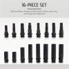 imageOrion Motor Tech 16pc Locking Lug Nut Master Key Set SAE ampamp Metric Wheel Lock Removal Kit for Removing Locking Spline Star Hex and Fluted Hex Lug Nuts Lug Nut Remover Set for Mechanics and MoreBlue