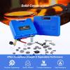 imageOrion Motor Tech 2 in 1 Brake Caliper Compression Tool ampamp Brake Bleeder Kit Handheld Vacuum Pump Brake Bleeder Tool Set Disc Brake Pad Service Tool with Thrust Bolt Retaining Plates ampamp 18 Adapters