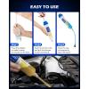 imageOrion Motor Tech 200mL Manual Fluid Extractor and Filler Syringe Style Pump for Power Steering Transmission Gear Oil ampamp Brake Fluid Changes Hand Vacuum Pump for ATV Boat Automotive Fluid Extractionblue