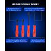 imageOrion Motor Tech 32pc Dual Brake Tools 2 in 1 Disc Brake Caliper Tool Set and Drum Brake Tool Kit Brake Caliper Tool and Brake Drum Tool with Brake Spring Tool Pliers Installer Remover AdjusterBlue