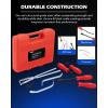 imageOrion Motor Tech 32pc Dual Brake Tools 2 in 1 Disc Brake Caliper Tool Set and Drum Brake Tool Kit Brake Caliper Tool and Brake Drum Tool with Brake Spring Tool Pliers Installer Remover AdjusterRed