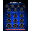 imageOrion Motor Tech 33pc Bearing Press Kit for Small Vehicles Bearing Race and Seal Driver Set with Metric SAE Adapters Seal Driver Set with 3 Knurled Handles