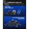 imageOrion Motor Tech 34pc Ball Joint ampamp Wheel Bearing Press Kit Front Wheel Drive Bearing Puller Tool Set with Sliding Screws Sleeves 4in1 Ball Joint Press ampamp U Joint Removal Tool Set for 2WD 4WD Car