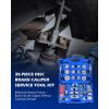 imageOrion Motor Tech 35 Piece Disc Brake Caliper Tool Kit Heavy Duty Brake Caliper Compression Tool Kit for Brake Pad Replacement Brake Piston Caliper Compressor Tool with 24 Adapters Fits Most VehiclesBlue