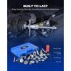 imageOrion Motor Tech 35 Piece Disc Brake Caliper Tool Kit Heavy Duty Brake Caliper Compression Tool Kit for Brake Pad Replacement Brake Piston Caliper Compressor Tool with 24 Adapters Fits Most VehiclesBlue