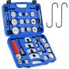 imageOrion Motor Tech 35 Piece Disc Brake Caliper Tool Kit Heavy Duty Brake Caliper Compression Tool Kit for Brake Pad Replacement Brake Piston Caliper Compressor Tool with 24 Adapters Fits Most VehiclesBlue