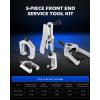 imageOrion Motor Tech 5in1 Ball Joint Separator Pitman Arm Puller Tie Rod End Tool Set for Front End Service Splitter Removal Kit BS06Black