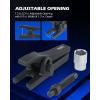 imageOrion Motor Tech 5in1 Ball Joint Separator Pitman Arm Puller Tie Rod End Tool Set for Front End Service Splitter Removal Kit RB06Basic