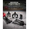 imageOrion Motor Tech 5in1 Ball Joint Separator Pitman Arm Puller Tie Rod End Tool Set for Front End Service Splitter Removal Kit RB06Master