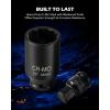 imageOrion Motor Tech 8pc Axle Nut Socket Set 12 in Drive Metric 12 Point CRMO Axle Nut Impact Socket Set ExtraDeep Spindle Axle Nut Sockets with Storage Case 14mm 17mm 19mm 30mm 32mm 34mm 35mm 36mm