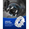 imageOrion Motor Tech 8x65 Wheel Spacers 2 Inch Wheel Adapters with Studs Compatible with 19942011 Dodge Ram 2500 3500 19881998 Ford F250 F350 8x1651 Wheel Spacer Kit with 130 mm Hub Bore Set of 4