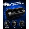 imageOrion Motor Tech 91618 Wheel Lug Nuts 32 Pack Black 916 x 18 Trim Lug Nuts 2 inches Tall Spline Drive Cone Seat Compatible with Dodge 19942011 Ram 2500 3500 Aftermarket Wheel 8x65 5x55Black