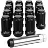 imageOrion Motor Tech 91618 Wheel Lug Nuts 32 Pack Black 916 x 18 Trim Lug Nuts 2 inches Tall Spline Drive Cone Seat Compatible with Dodge 19942011 Ram 2500 3500 Aftermarket Wheel 8x65 5x55Black